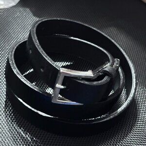 Italian Black Leather Belt 100 cm (Approx) Classic